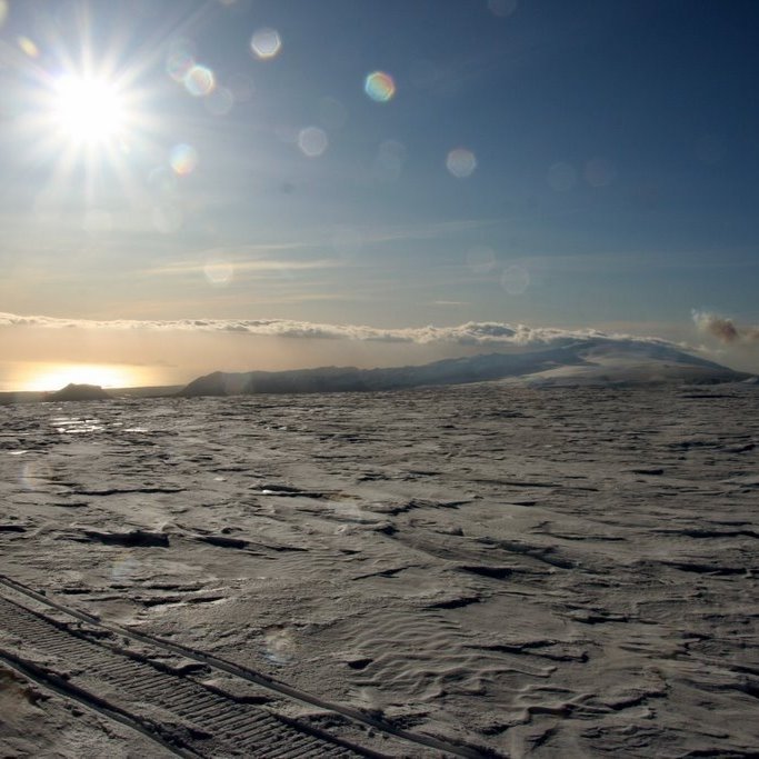The trip towards the eruption site on Eyjafjallajokull