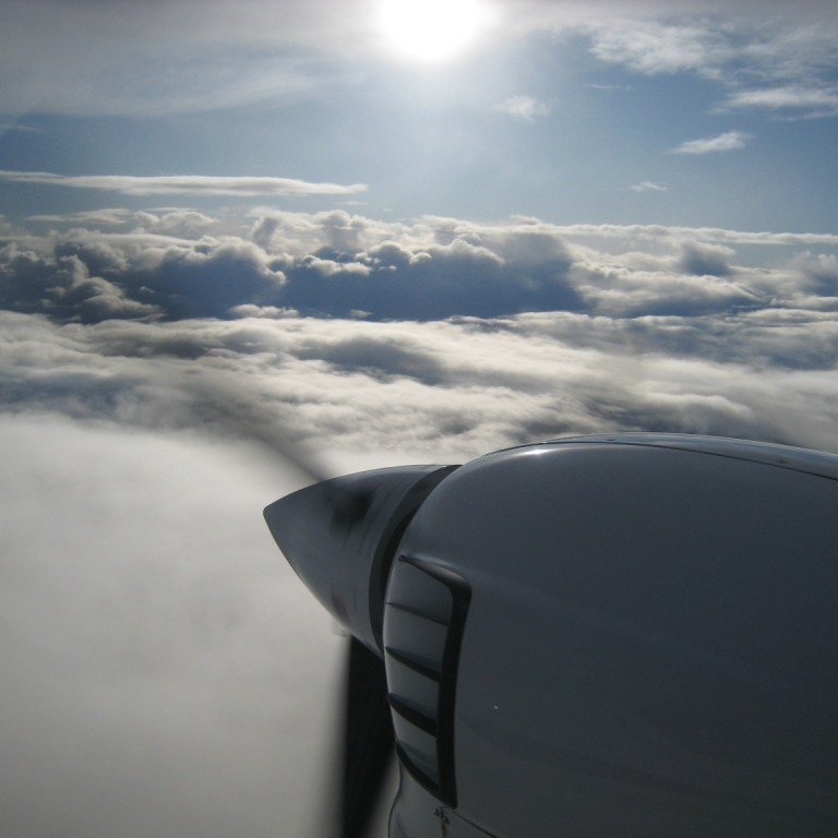 Útsýni úr flugvél Keilis á leið til Egilsstaða