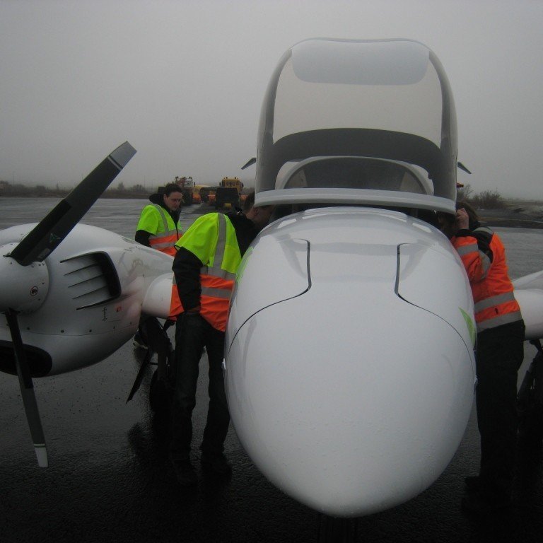 Flugvélar Keilis vekja athygli, enda eru þær nýjar hátækni vélar og með fullkomnustu kennsluvélum á landinu