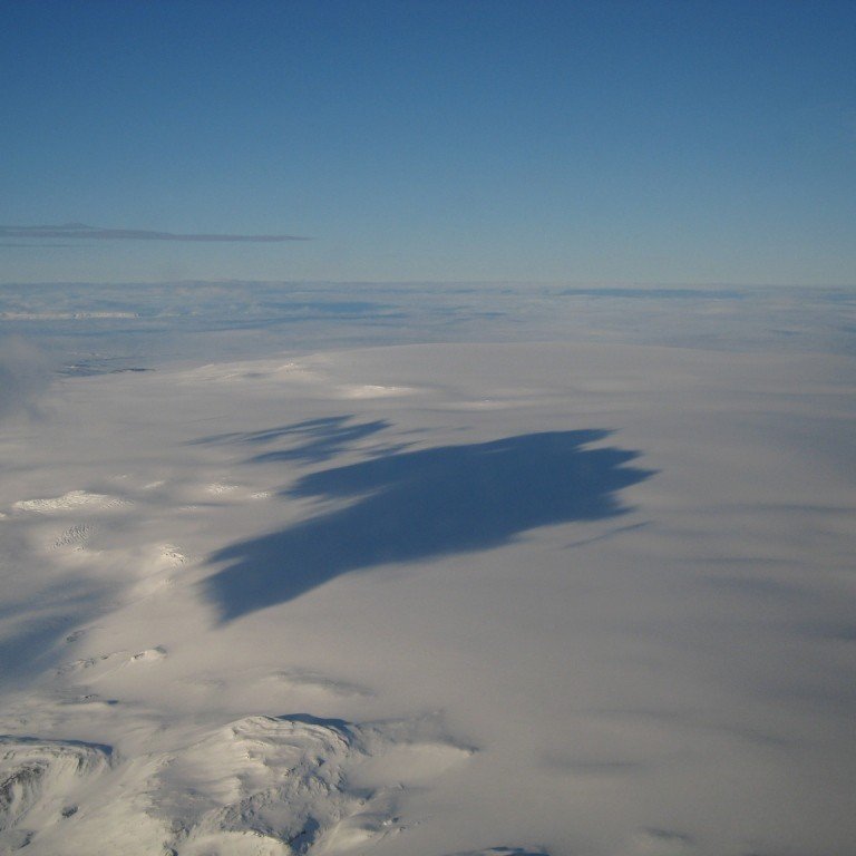 Veðrið var gott á leiðinni tilbaka frá Egilsstöðum og útsýni fallegt yfir landinu