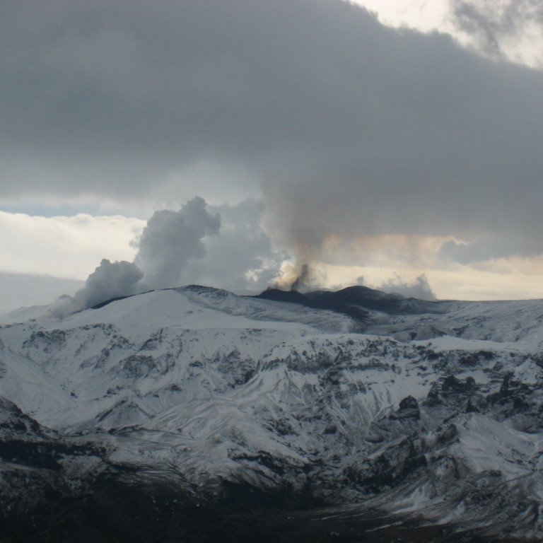 The photo of the volcanic eruption in Eyjafjallajokull Iceland, was taken by Sigurdur Steinn Matthiasson, flight instructor at Keilir on 22 March 2010