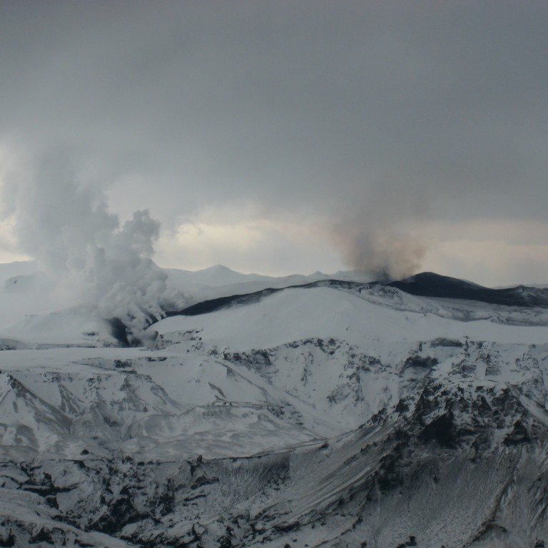 The photo of the volcanic eruption in Eyjafjallajokull Iceland, was taken by Sigurdur Steinn Matthiasson, flight instructor at Keilir on 22 March 2010