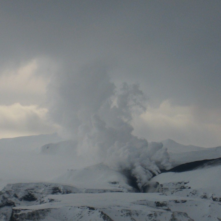 The photo of the volcanic eruption in Eyjafjallajokull Iceland, was taken by Sigurdur Steinn Matthiasson, flight instructor at Keilir on 22 March 2010
