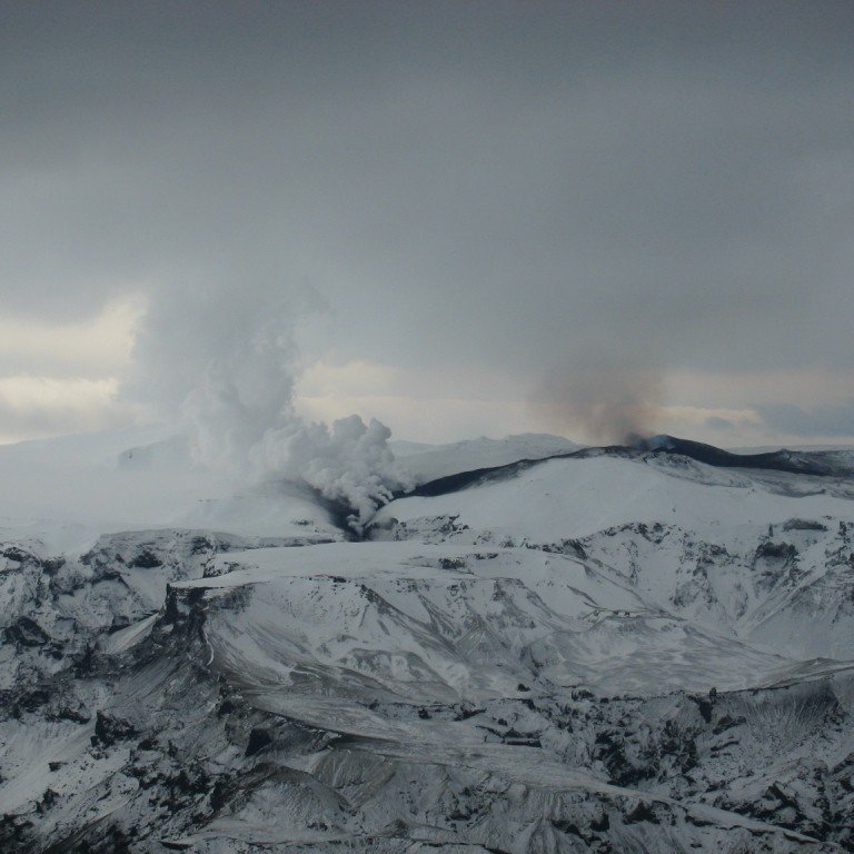 The photo of the volcanic eruption in Eyjafjallajokull Iceland, was taken by Sigurdur Steinn Matthiasson, flight instructor at Keilir on 22 March 2010