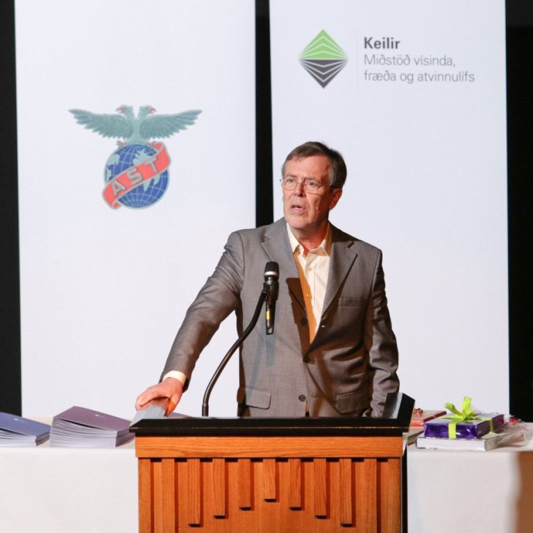 Hjálmar Árnason, framkvæmdastjóri Keilis, flutti ávarp.