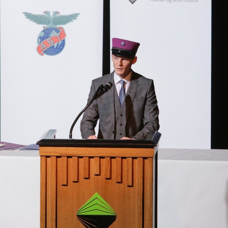 Sigurjón Jóhannesson flutti ræðu útskriftarnema Háskólabrúar Keilis.