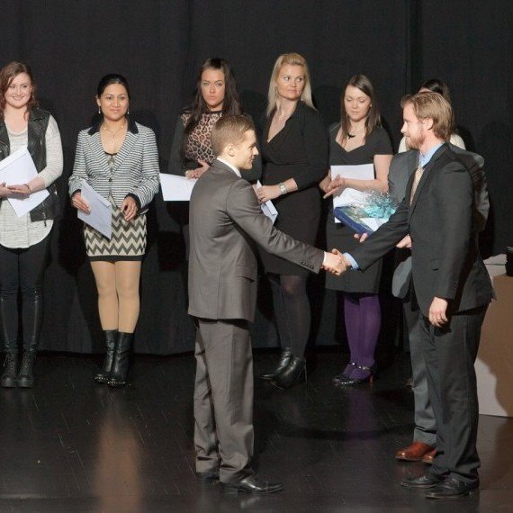 Frá útskrift Flugakademíu Keilis