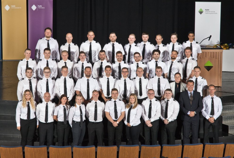 Fyrsta útskrift sameinaðra skóla Flugakademíu Keilis og Flugskóla íslands