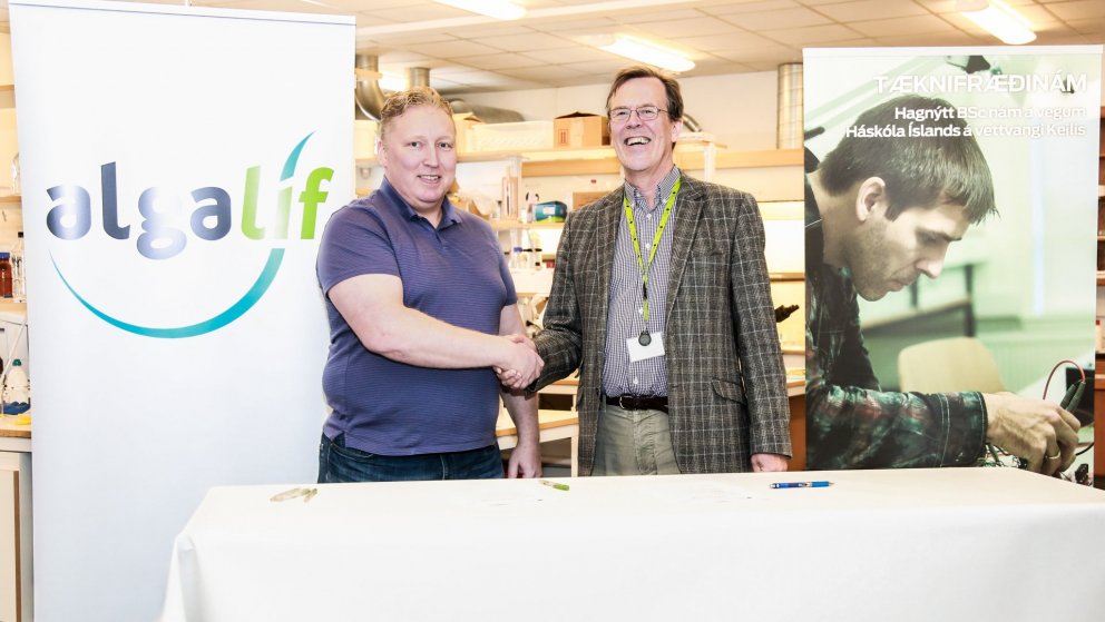 Frá undirritun samstarfs Keilis og Algalífs