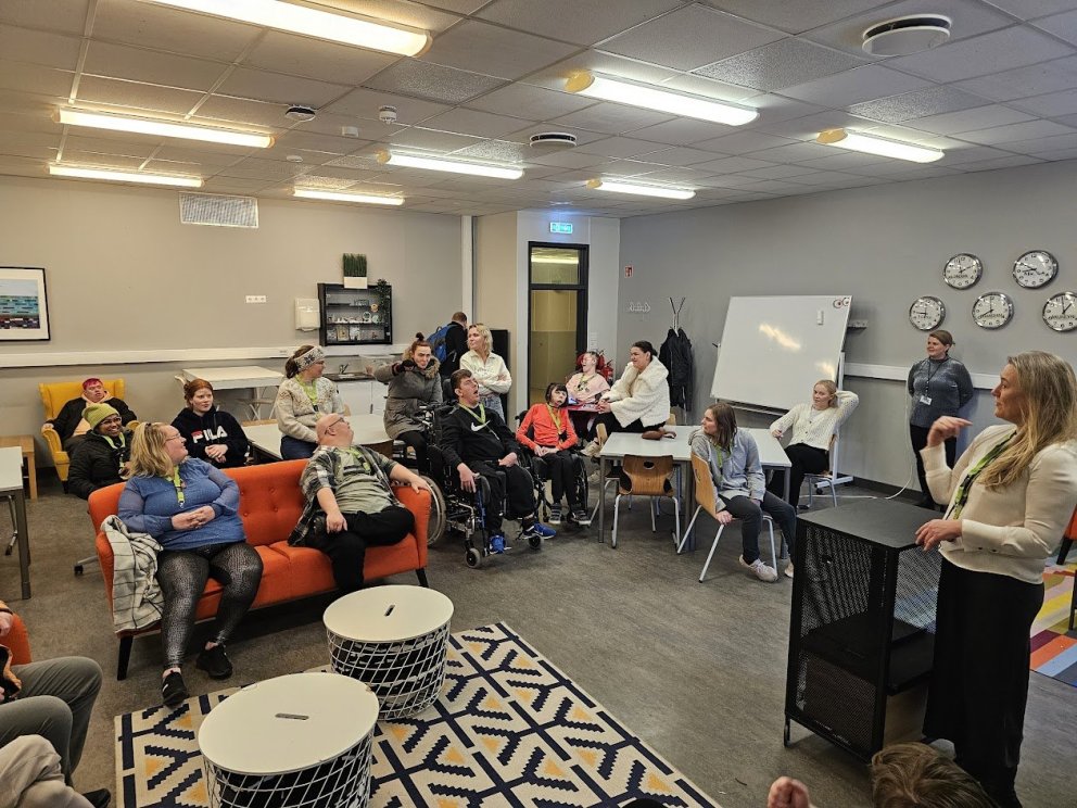 Gestir frá Hæfingarstöðinni í Reykjanesbæ.