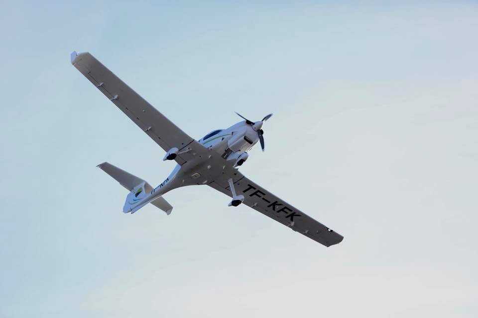 TF-KFJ við komuna til landsins