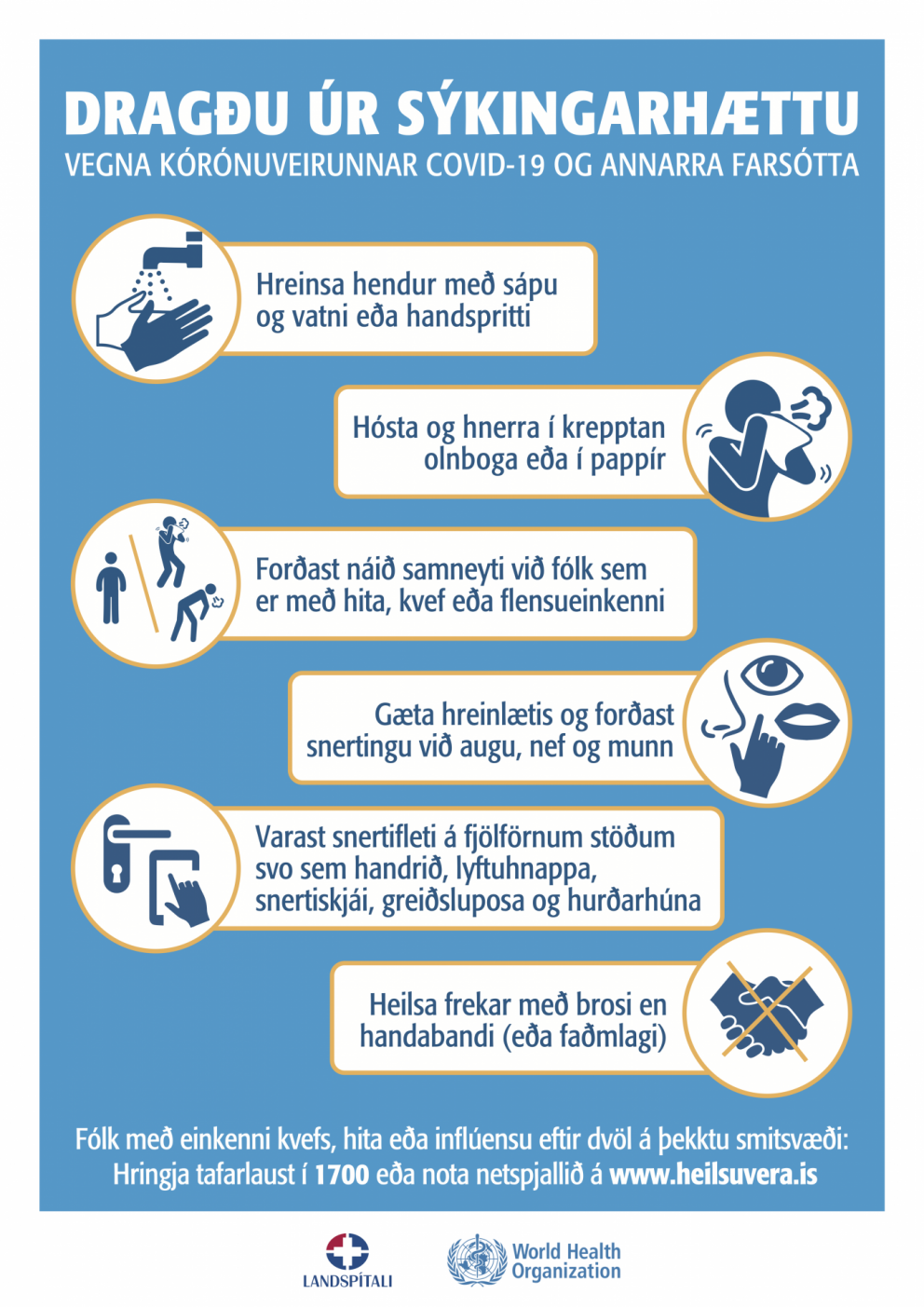 Viðbrögð og ráðleggingar vegna COVID-19