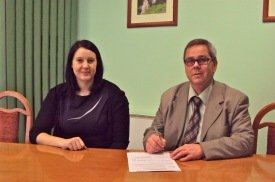 Fulltrúi alþjóðaskrifstofu AGH og Dr. Karl Sölvi Guðmundsson, forstöðumaður tæknifræðináms Keilis