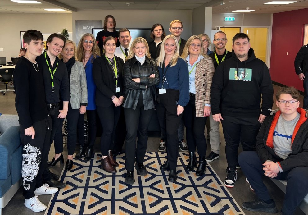 Heimsókn frá háskóla-, iðnaðar-, og nýsköpunarráðherra