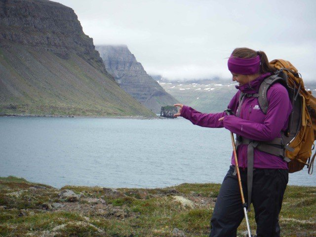 Helga María in action