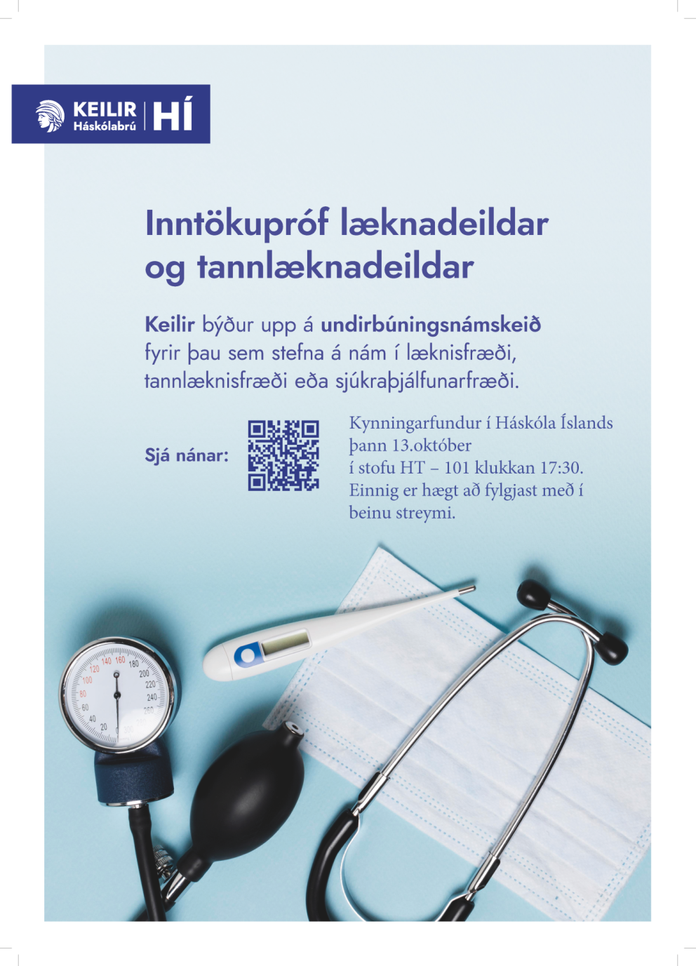Kynningarfundur í Háskóla Íslands þann 13.október