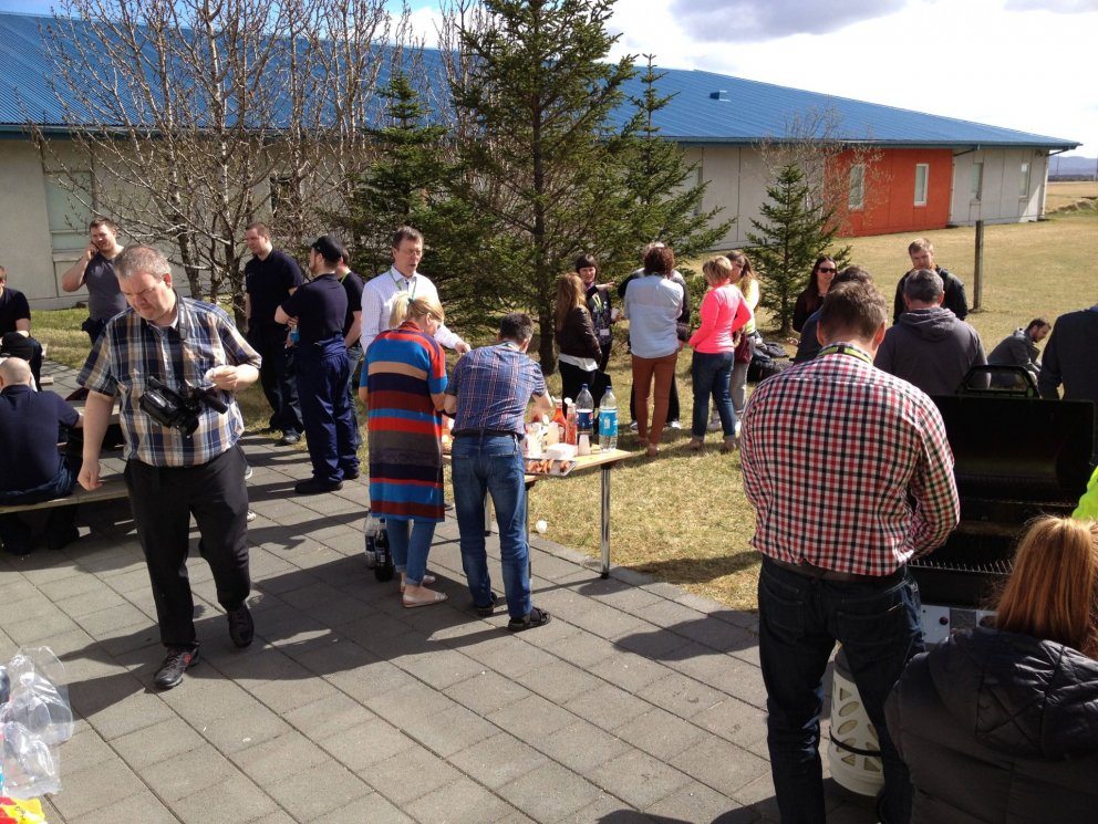 Frá grillveislu Keilis