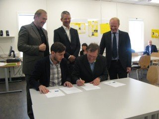 Frá undirritun samnings Keilis og Heiðarskóla