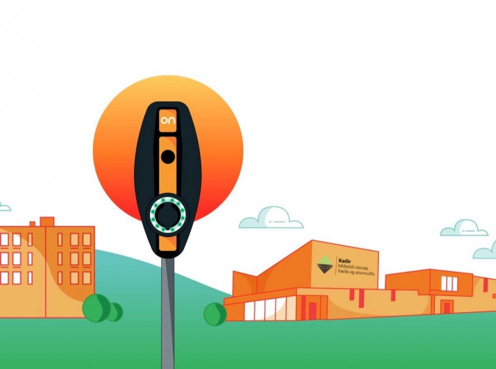 Fjölgun rafhleðslustöðva við Keili á Ásbrú