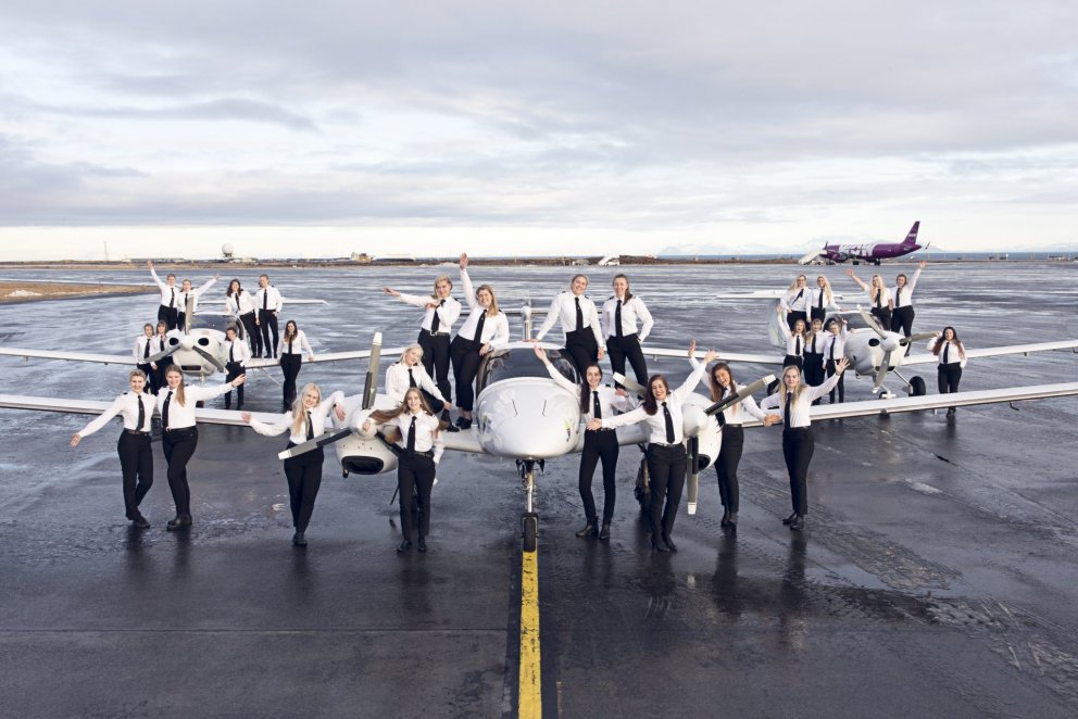 Fjórðungur atvinnuflugnema eru konur