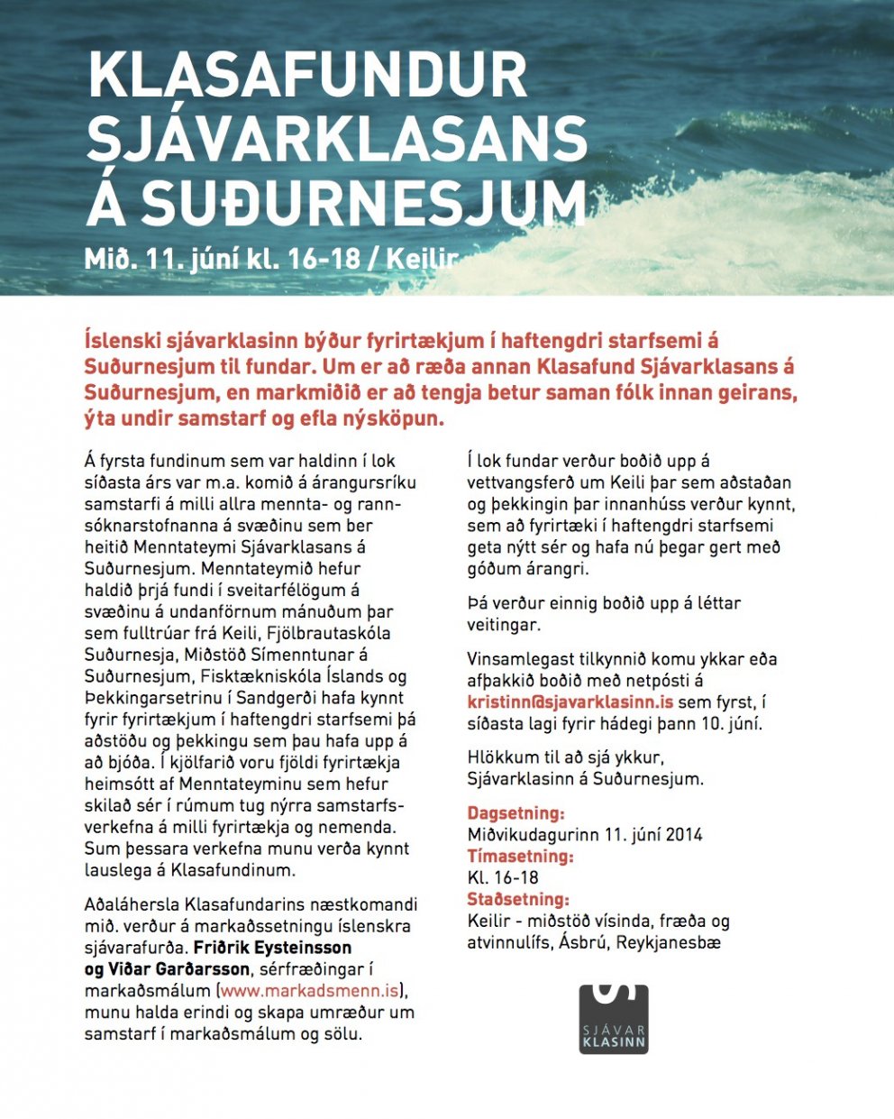 Klasafundur Sjávarklasans á Suðurnesjum