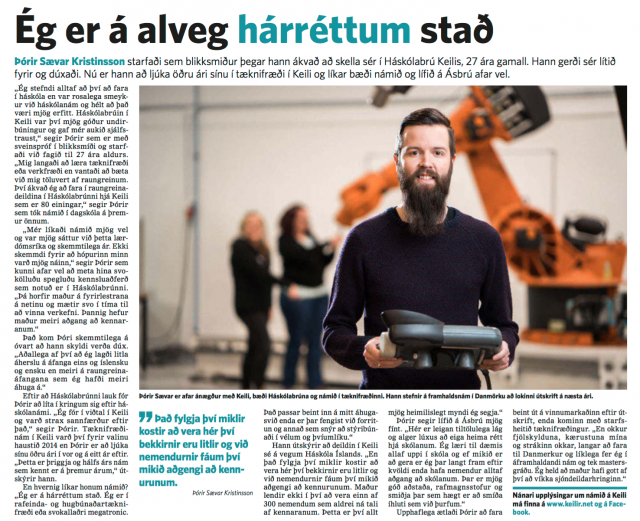 Ég er á alveg hárréttum stað