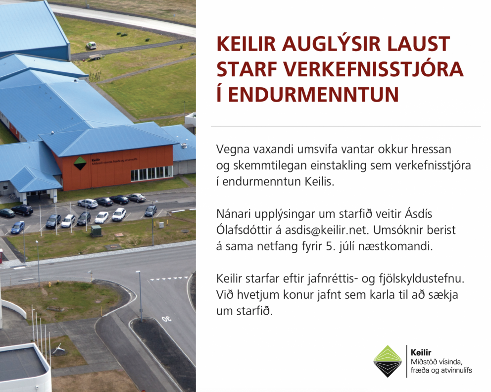 Laust starf verkefnisstjóra í endurmenntun