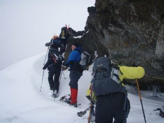 Frá ferðinni örlagaríku á Skessuhorn