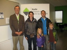 Frá heimsókn Valerie Kratzer til Keilis