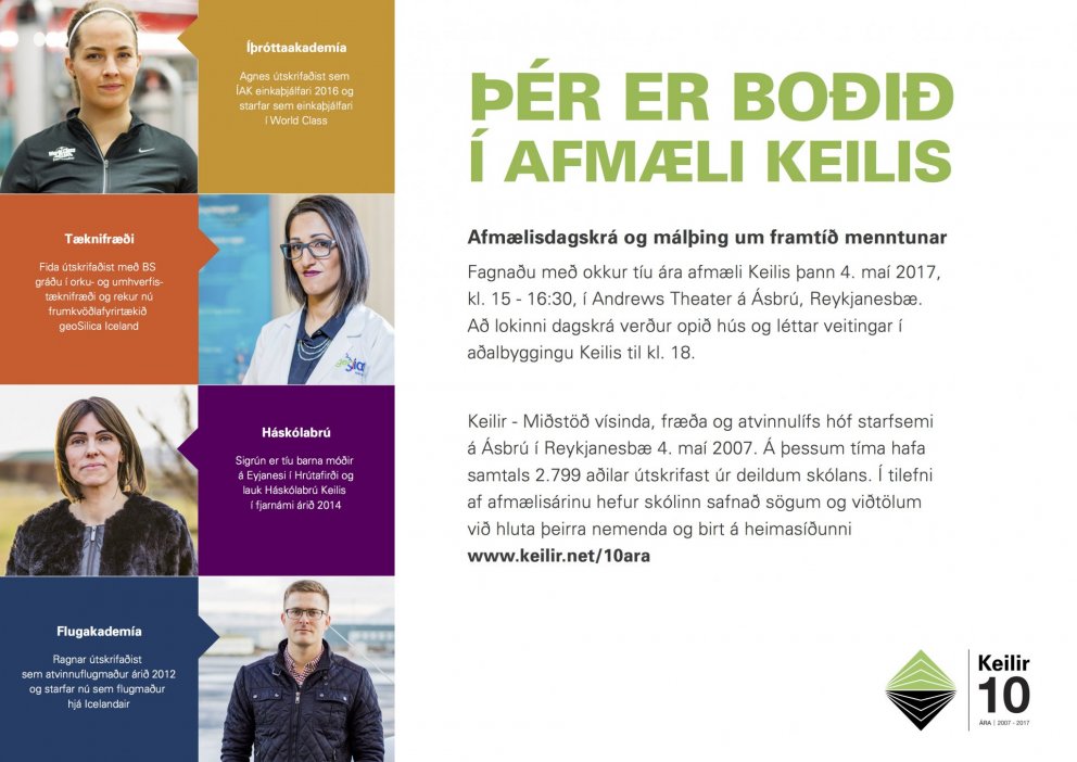 Þér er boðið í afmælisveislu Keilis
