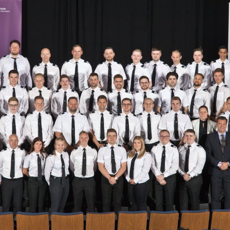 Fyrsta útskrift sameinaðra skóla Flugakademíu Keilis og Flugskóla íslands