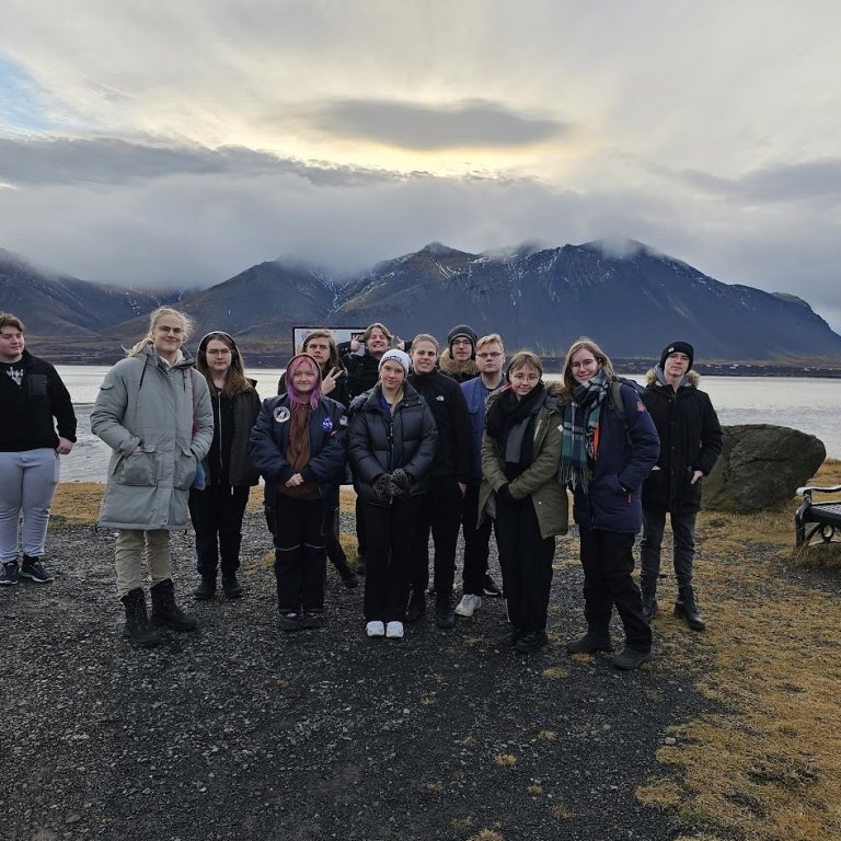 Nemendur í Menntaskólanum á Ásbrú á Egilsslóðum