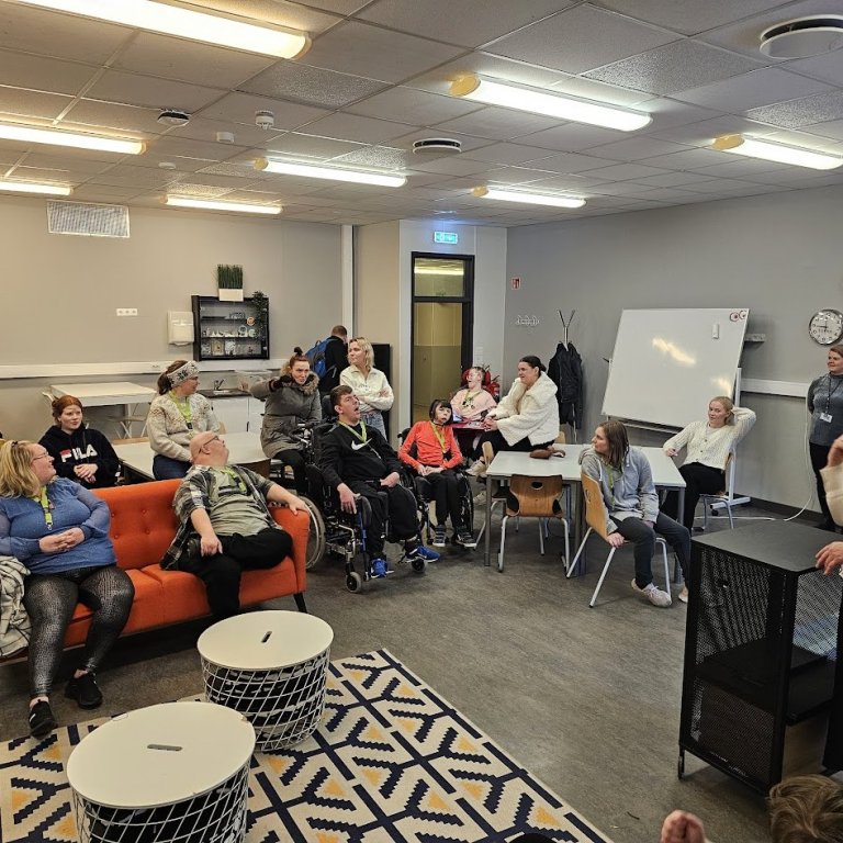 Gestir frá Hæfingarstöðinni í Reykjanesbæ.