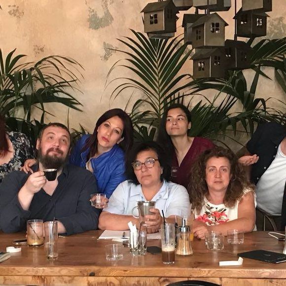 Myndin er af samstarfshópnum á síðasta vinnufundi verkefnisins í Aþenu