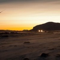 Landsvirkjun reisti nýverið vindmyllur við Búrfell