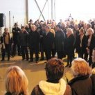 Hjálmar Árnason, framkvæmdastjóri Keilis ávarpar samkomuna