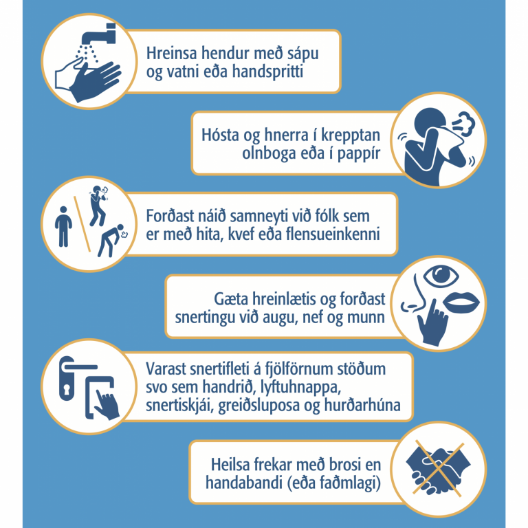 Viðbrögð og ráðleggingar vegna COVID-19