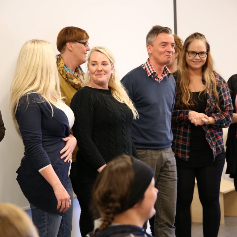 Frá hópeflisdegi nemenda Háskólabrúar árið 2014