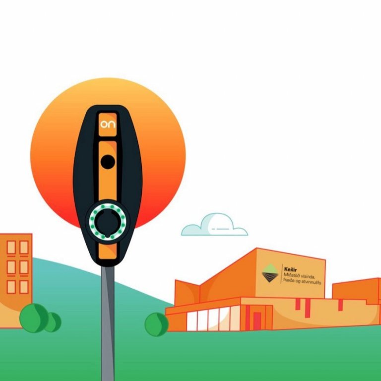 Fjölgun rafhleðslustöðva við Keili á Ásbrú