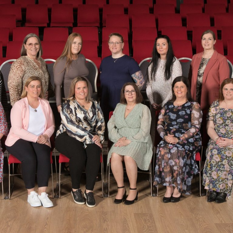 Útskriftarhópur úr fagháskólanámi í leikskólafræðum í júní '22