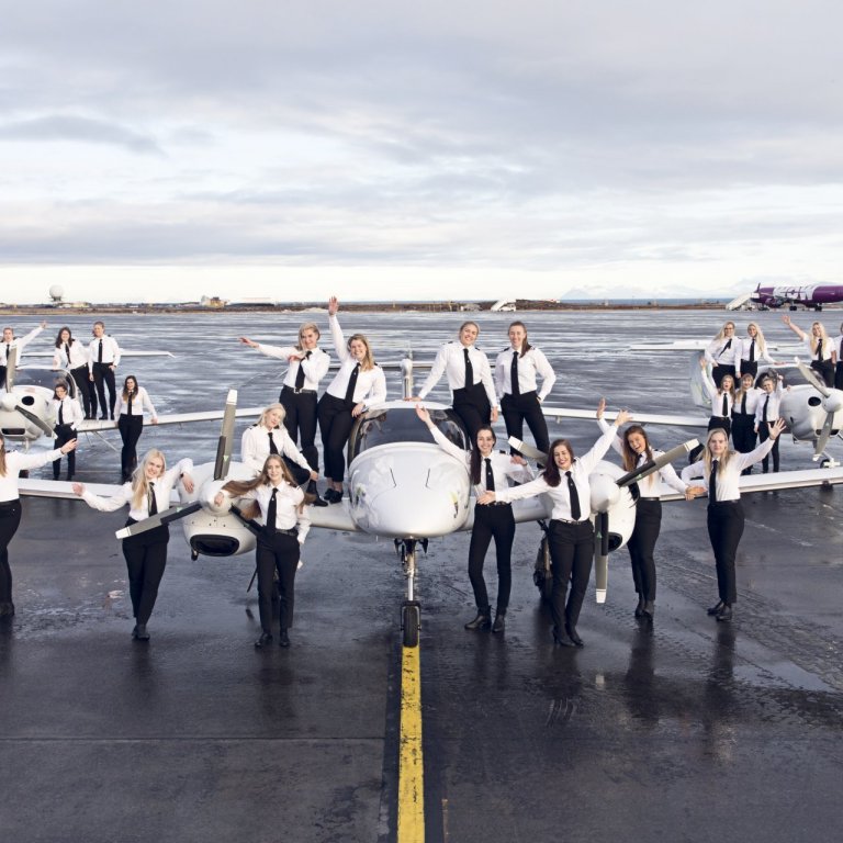 Fjórðungur atvinnuflugnema eru konur