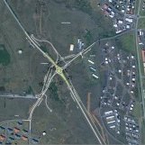 Hér má sjá hvernig hringtorgið verður