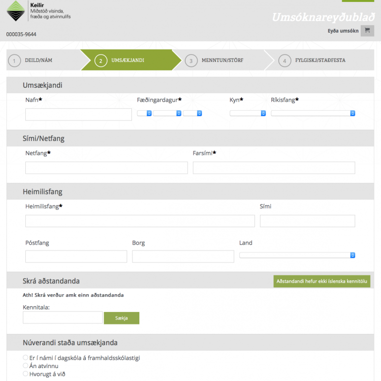 Nýr umsóknarvefur Keilis