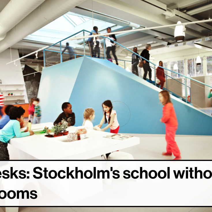 Burt með skólastofurnar