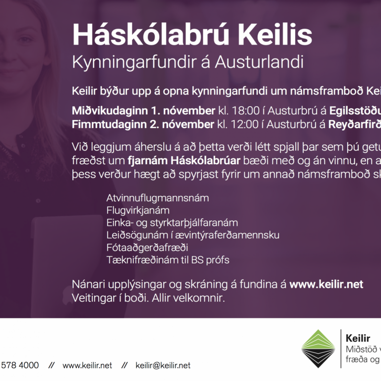 Námskynningar Keilis á Austurlandi