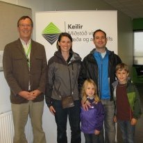 Frá heimsókn Valerie Kratzer til Keilis