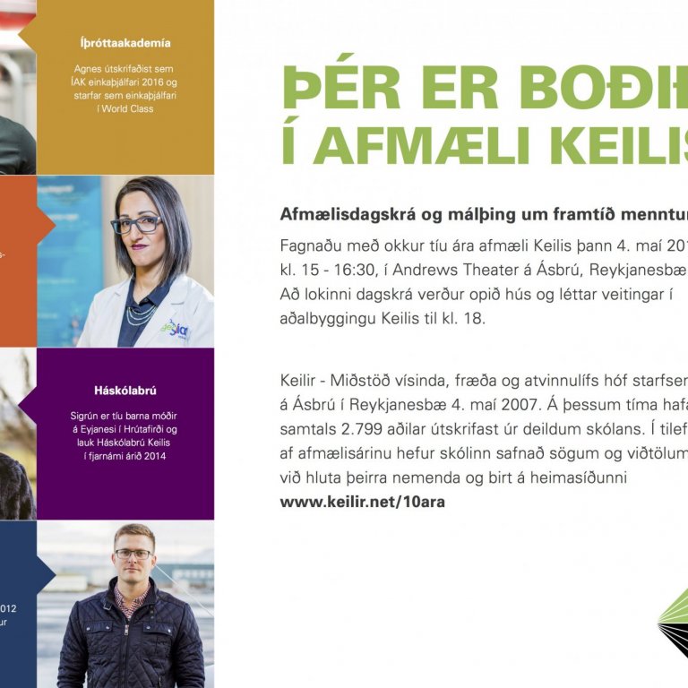 Þér er boðið í afmælisveislu Keilis